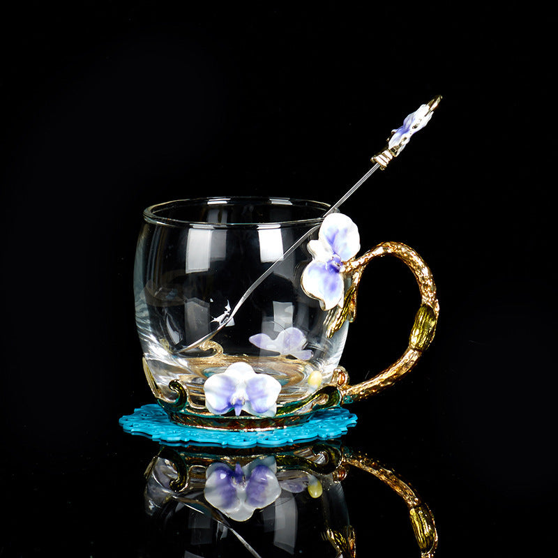 Blue Orchid Tea Cup